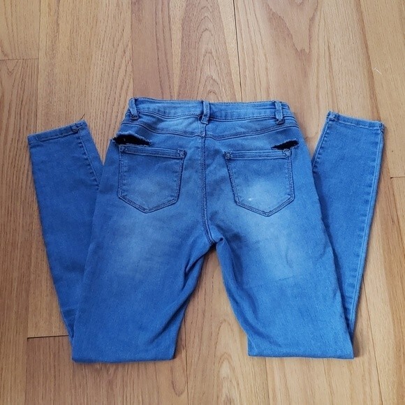 Blue Spice Jeans Womens 1 Juniors Blue Skinny Leg - Picture 5 of 5